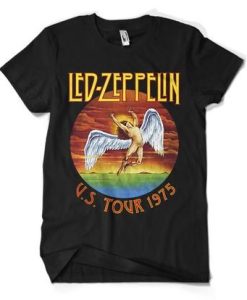 LED ZEPPELIN US TOUR 1975 T-SHIRT S037