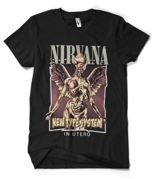 NIRVANA IN UTERO T-SHIRT C77