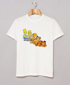 BART SIMPSON AND GARFIELD T-SHIRT SS