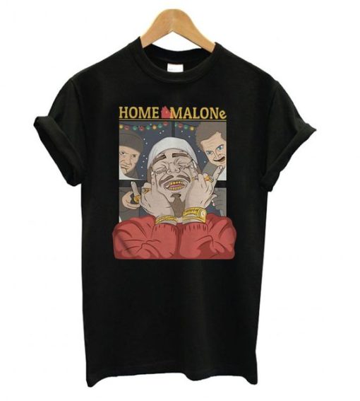 Home Alone and Post Malone Mashup Christmas T shirt DN