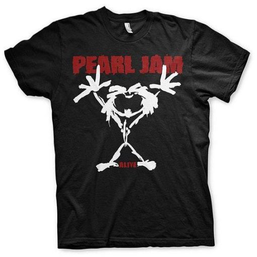 PEARL JAM STICK MAN ALIVE T-SHIRT S037