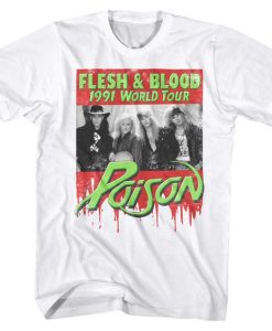 POISON FLESH AND BLOOD TOUR T-SHIRT S037