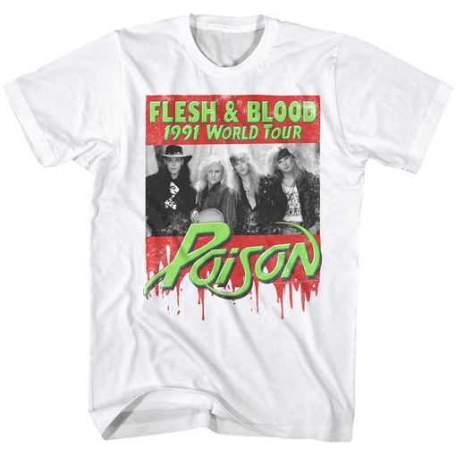 POISON FLESH AND BLOOD TOUR T-SHIRT S037