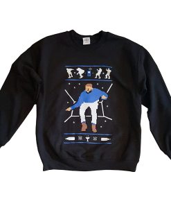 1-800 Hotline Bling Ugly Christmas Drake sweatshirt dr23