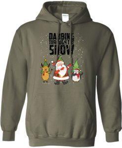 Santa Dabbing Through The Snow Ugly Christmas Hoodie