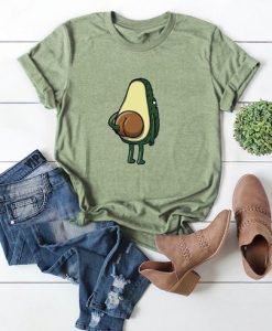 Avocado Print Cuffed Tee T-shirt