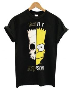 Bart Simpson Skull T shirt