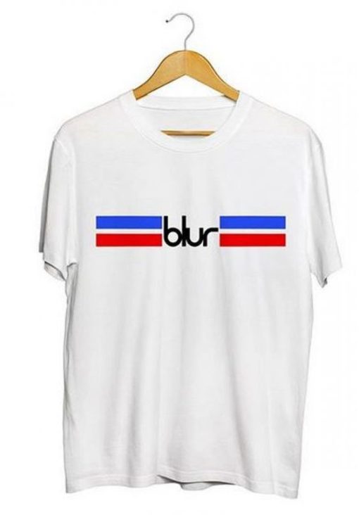 Blur Logo Stripe T shirt