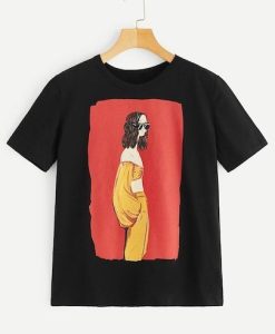 Figure Print T-Shirt