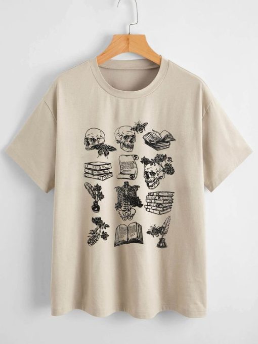 Skeleton Book T-shirt