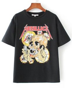 Skull Print Rock T-shirt