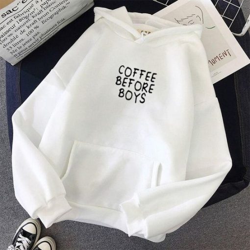 COFFEE BEFORE BOYS HOODIE