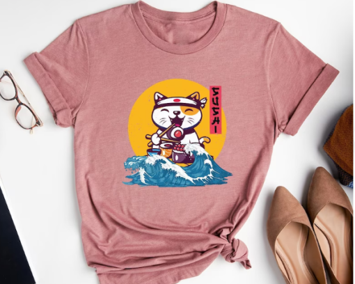 Cute Japan Cat T-shirt