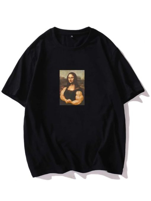 Men Mona Lisa Graphic T-shirt