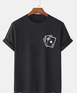 Mens Poker Chest Print T-shirt