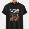 NASA Space Bear Print T-Shirt