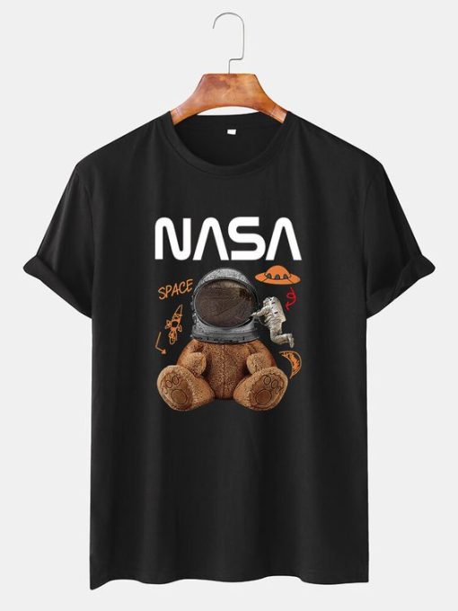 NASA Space Bear Print T-Shirt