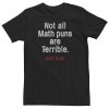 Big & Tall Math Puns Humor T-shirt