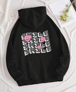 Cartoon And Letter Graphic Hoodie
