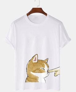 Cute Cat Print T-shirt