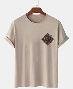 Ethnic Geometric Print T-shirt