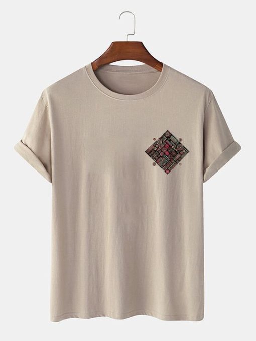 Ethnic Geometric Print T-shirt