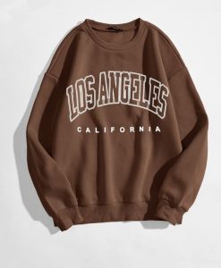 Los Angeles California Letter Graphic Sweatshirt