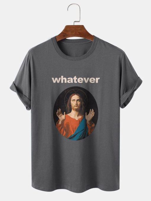 Mens Funny Jesus Graphic T-shirt