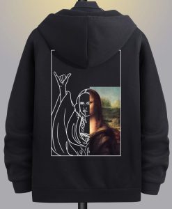 Monalisa Line Art Graphic T-shirt