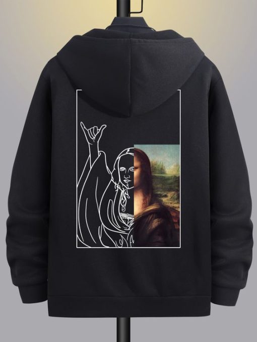 Monalisa Line Art Graphic T-shirt