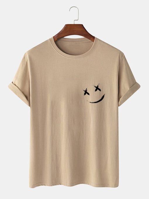 Smile Chest Design Print T-shirt