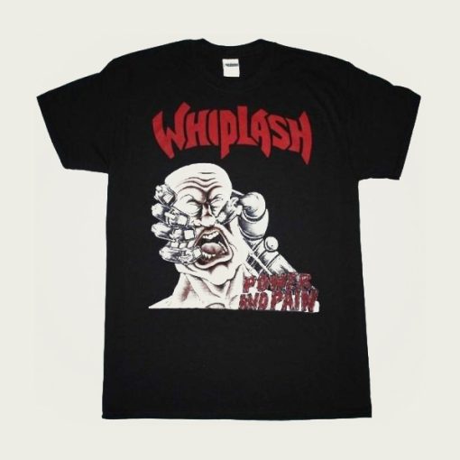 Whiplash Power And Pain Thrash Speed Metal Slayer Kreator t-shirt