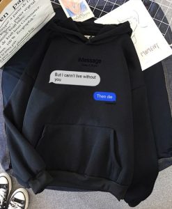 Women's Message Letter Hoodies