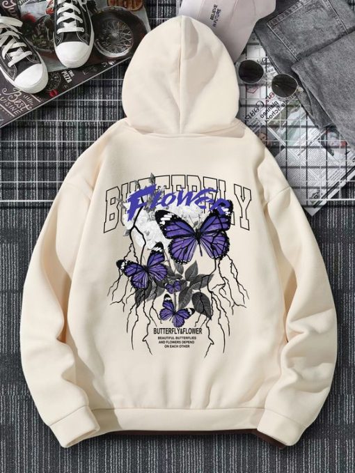 Butterfly Flower Hoodie