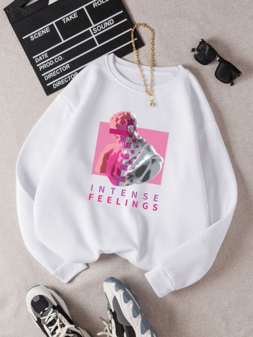 Intense Feelings Graphic Sweatshirt