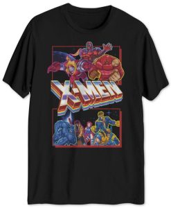 Jem Mens 8-Bit Heroes and Villians Graphic T-Shirt