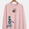 Mens Astronaut Graphic Print Sweatshirt