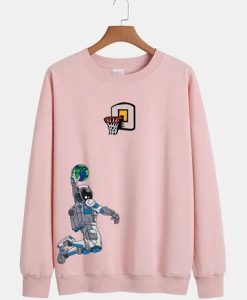 Mens Astronaut Graphic Print Sweatshirt