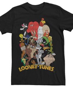 Men's Looney Tunes Group Shot Character Stack Tee