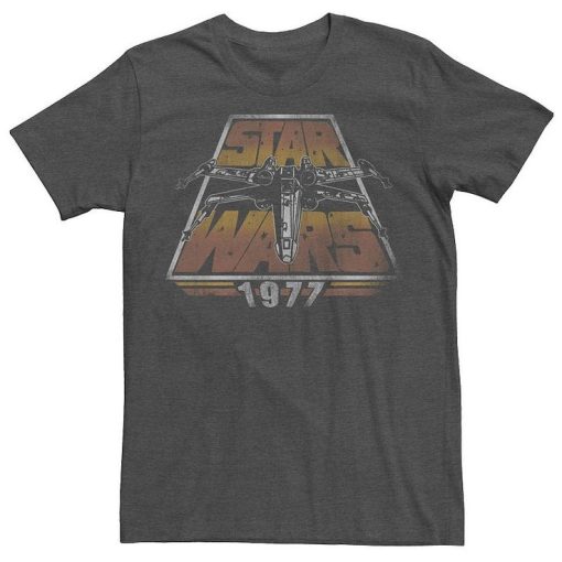 Men's Star Wars X-Wing 1977 Vintage Retro Graphic Tee