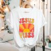 Retro christian christmas shirt Jesus vibes shirt