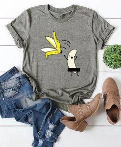 Banana Cartoon Print T-shirt