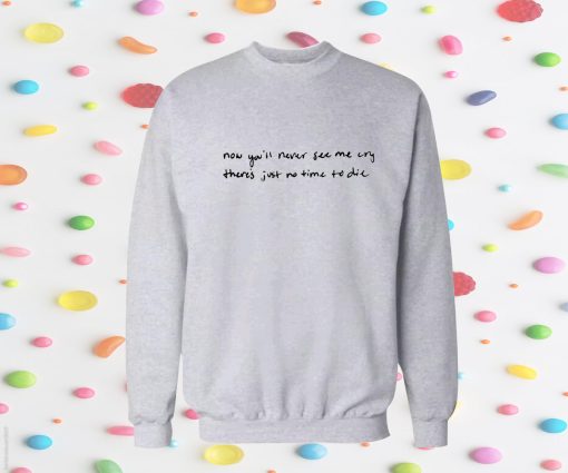 Billie Eilish Lyrics Glock Tucked Sweatshirt