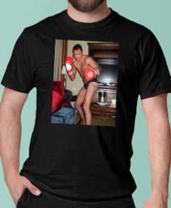 Oscar Dee La Hoya Fishnet shirt