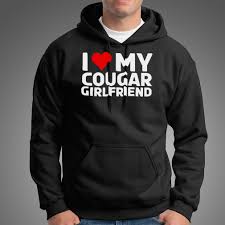 i love my cougar girlfriend hoodie