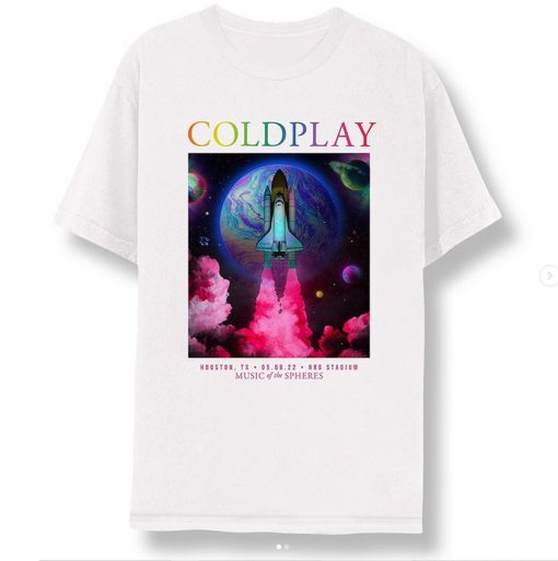 Coldplay Houston Tour T Shirt
