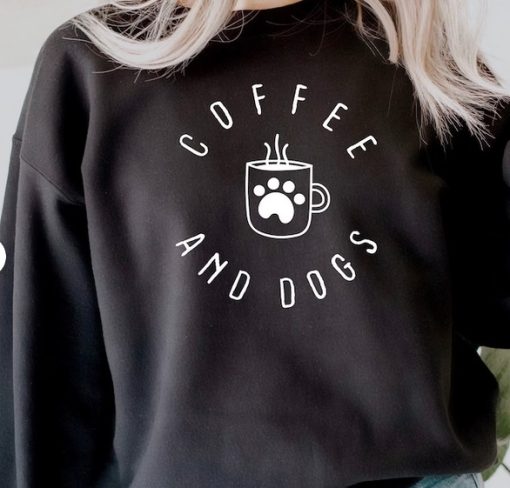Coffee and Dogs Sweatshirt AL