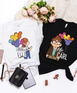 His Carl Her Ellie Shirts Couple T-Shirt AL