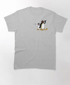 Angry Pingu waving penguin Cute T-shirt AL