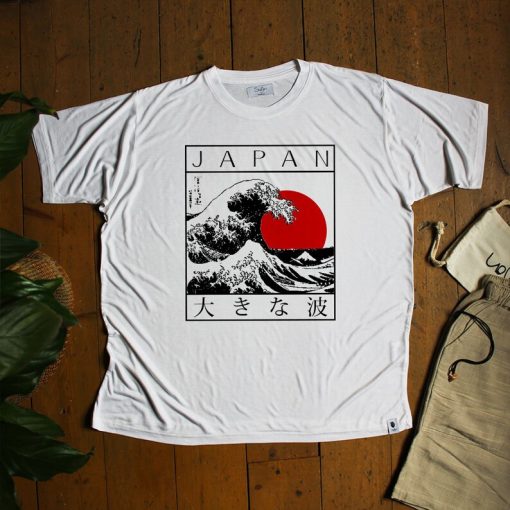 Great Wave of Kanagawa Organic Bamboo T-shirt AL